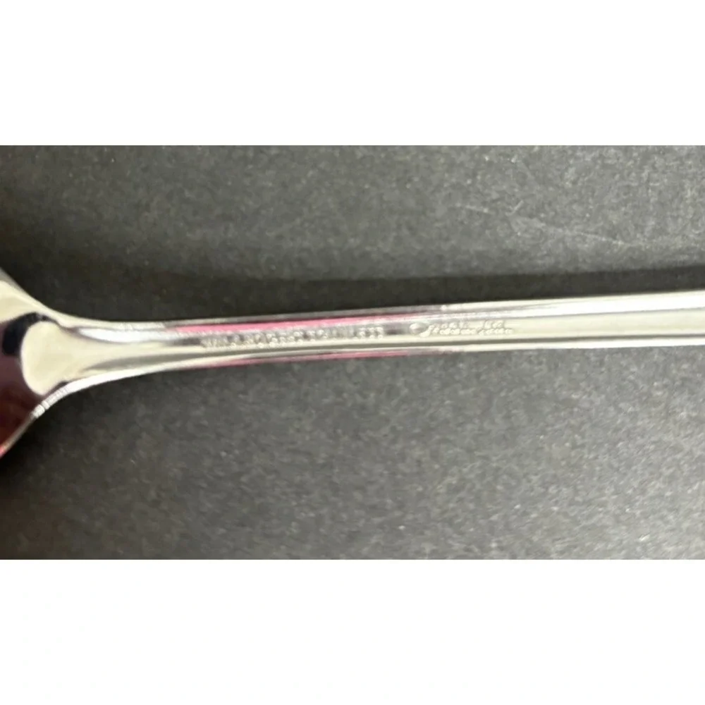 3 Oneida Fenway Iced Tea Spoons Stainless Flatware Floral 7 1/2